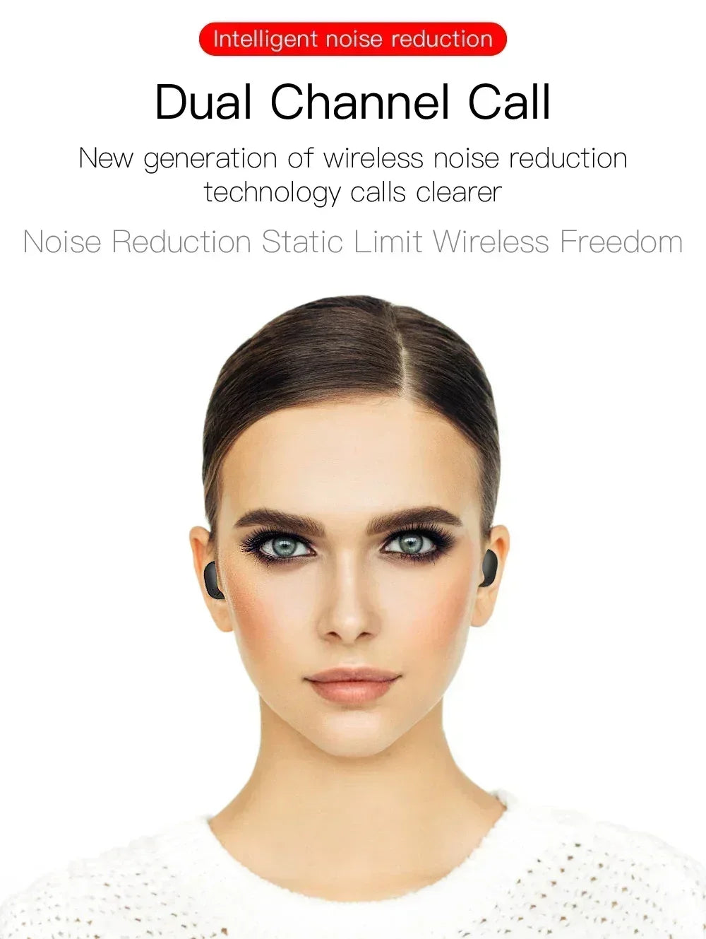 Écouteurs sans Fil Bluetooth E6S – TWS (True Wireless Stereo) avec Boîtier de Charge