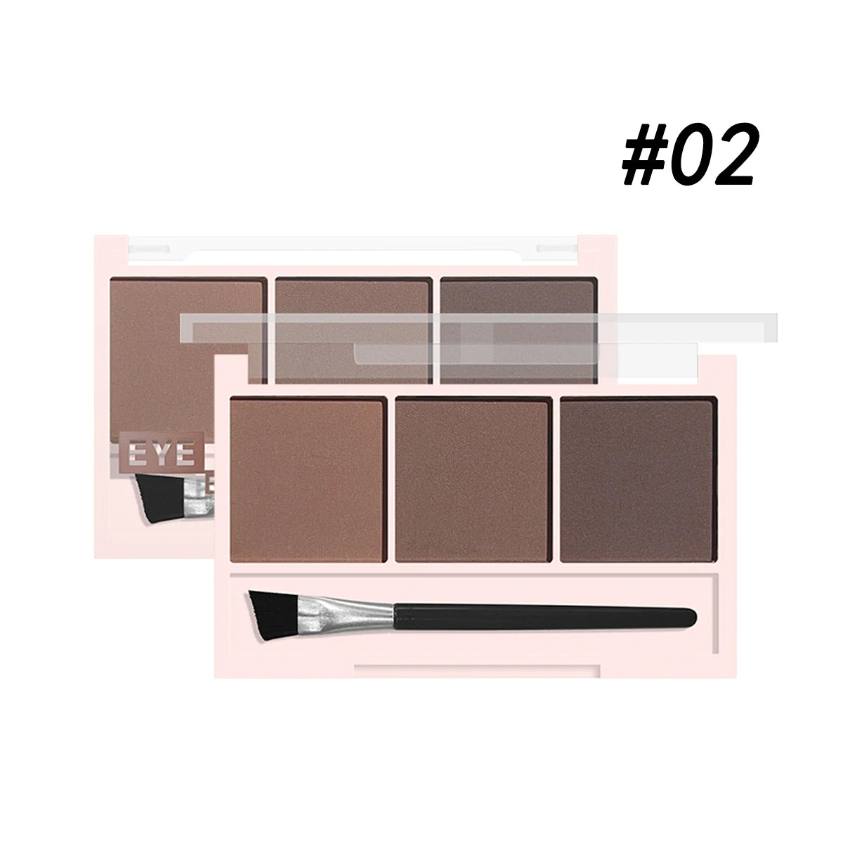 Ensemble de Poudre à Sourcils 3 Couleurs avec Pinceau