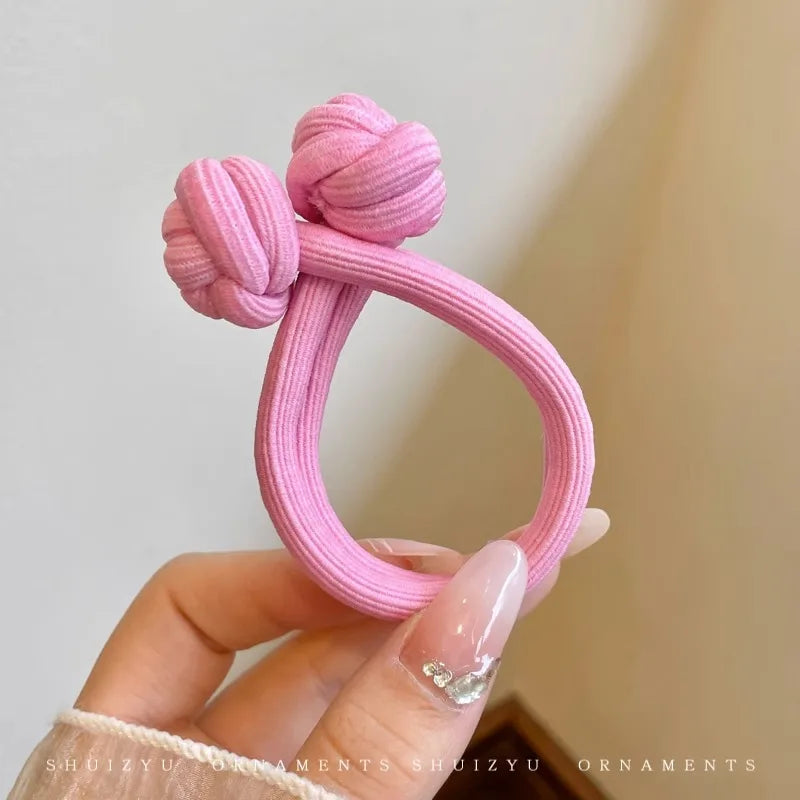 Attaches de Cheveux Elastiques Simples pour Femmes - Multicolors