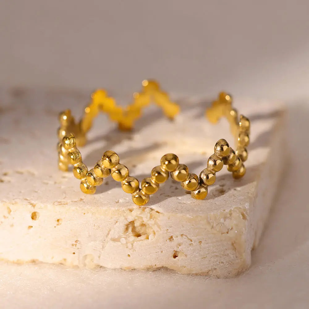 Bague en Acier Inoxydable pour Femmes – Tendance et Elégant – Parfait pour Mariages, Fiançailles, Cadeaux et Demandes Spéciales