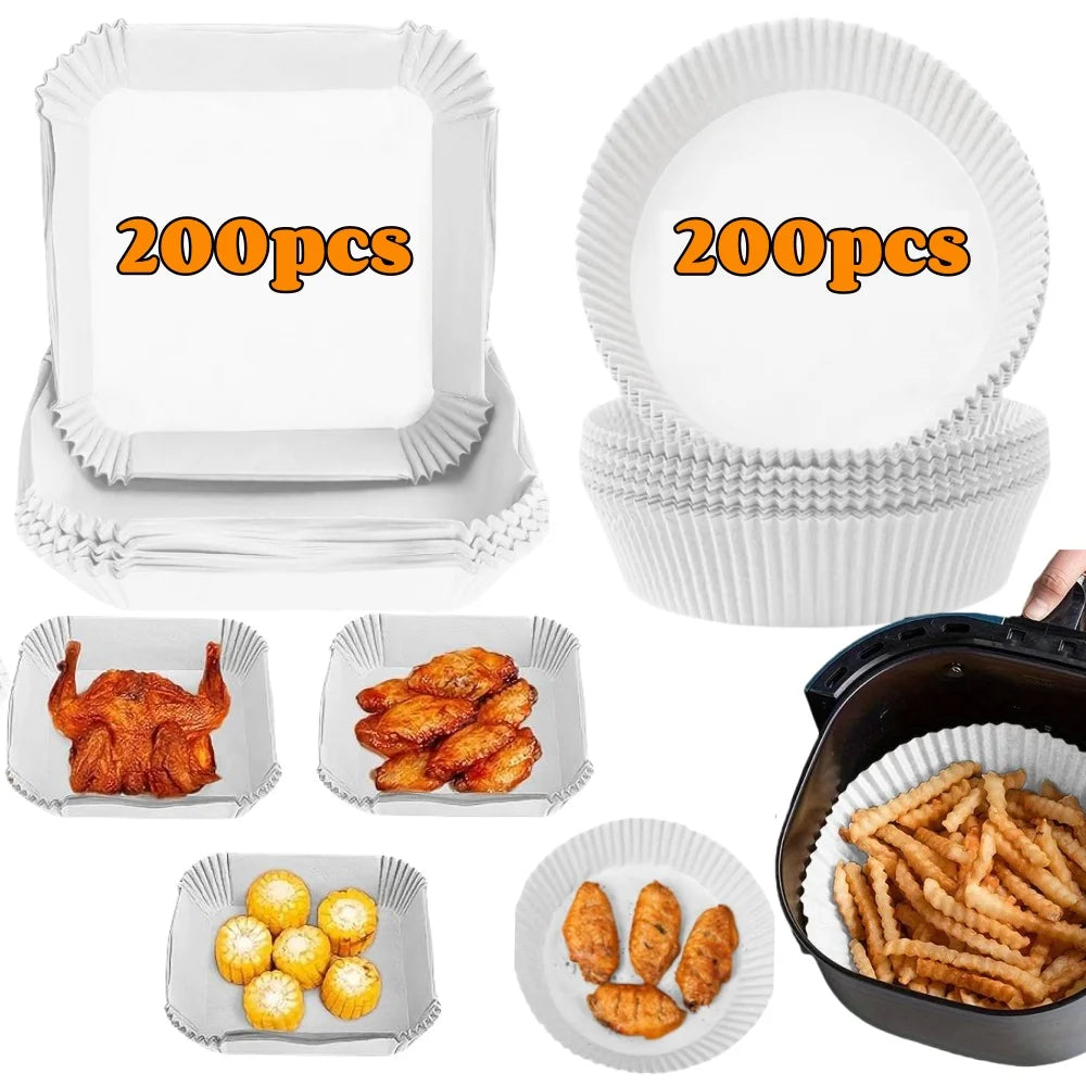 Papier de Cuisson pour Friteuse à Air – Jetable, Antiadhésif et Résistant à l’Huile