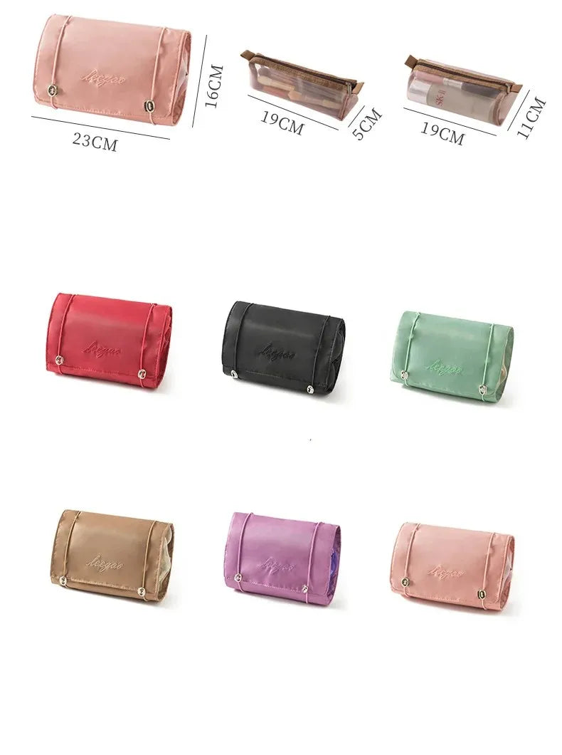 Trousse de Beauté Détachable 4 en 1 – Grande Capacité, Pliable et Portable pour Voyage et Déplacement