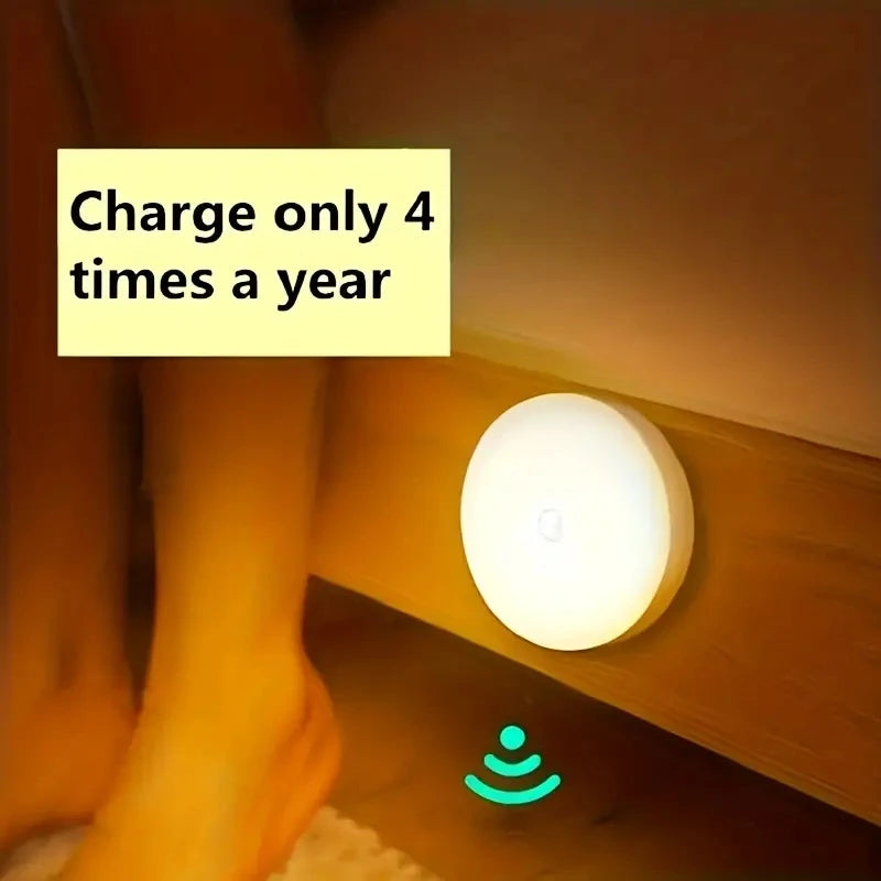 Veilleuse LED avec Détecteur de Mouvement – Sans Fil & Rechargeable par USB