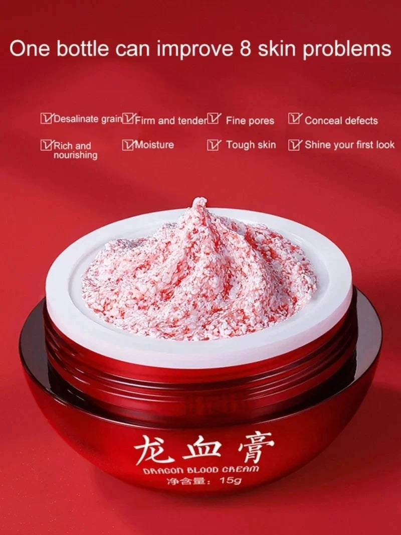 Crème Visage au Sang de Dragon – Rétinol, Placenta & Essence Éclaircissante