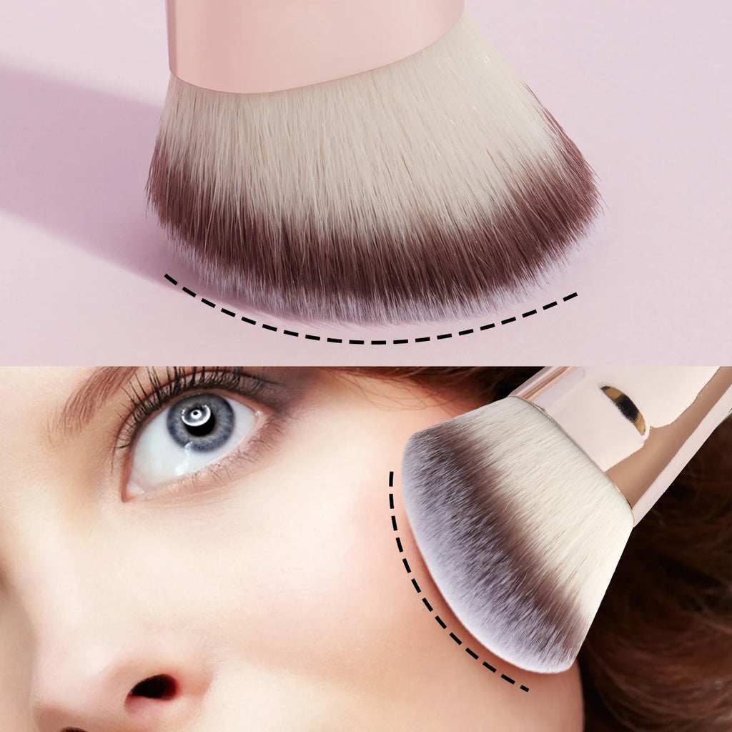 Ensemble de Pinceaux de Maquillage de Base – 4 Pièces avec Boîte