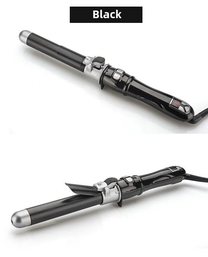 Bigoudi électrique automatique 1.1 pouces fer à friser rotatif avec affichage LED baguette à friser à chauffage rapide