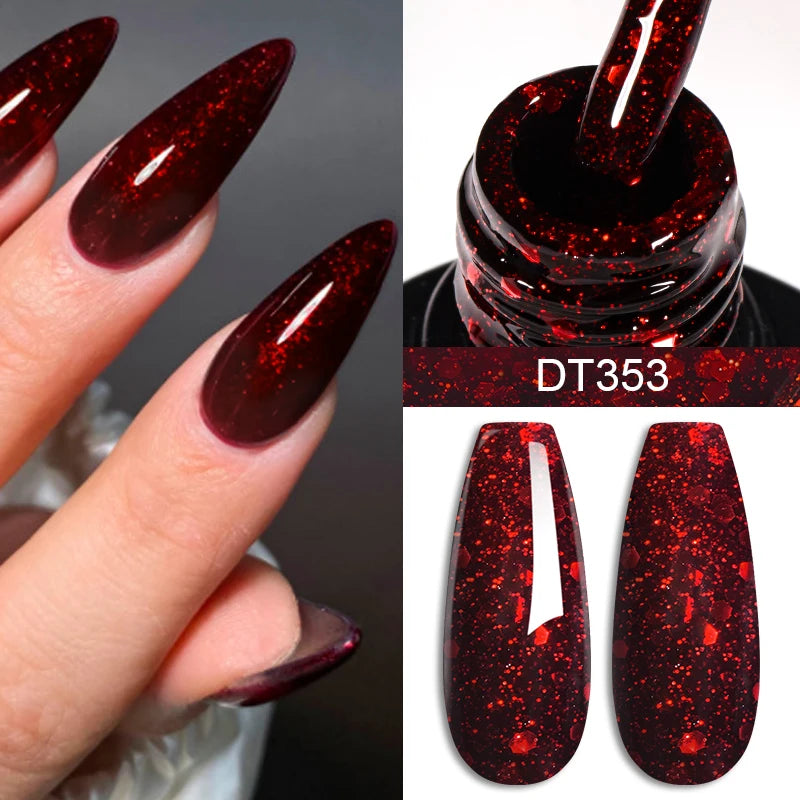 Vernis à Ongles 7ml, Longue Durée, Style Français DIY, Gel UV/LED