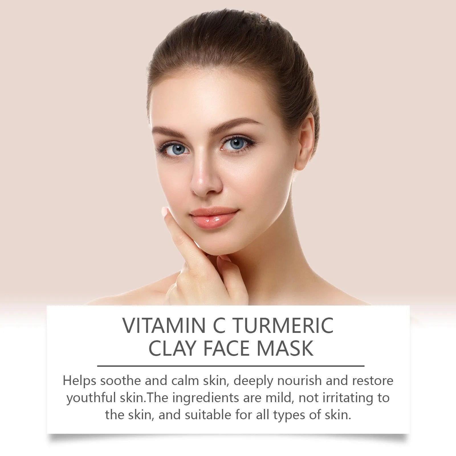 Masque Facial Exfoliant à la Vitamine C & Curcuma – Nettoyage en Profondeur et Traitement Anti-Acné