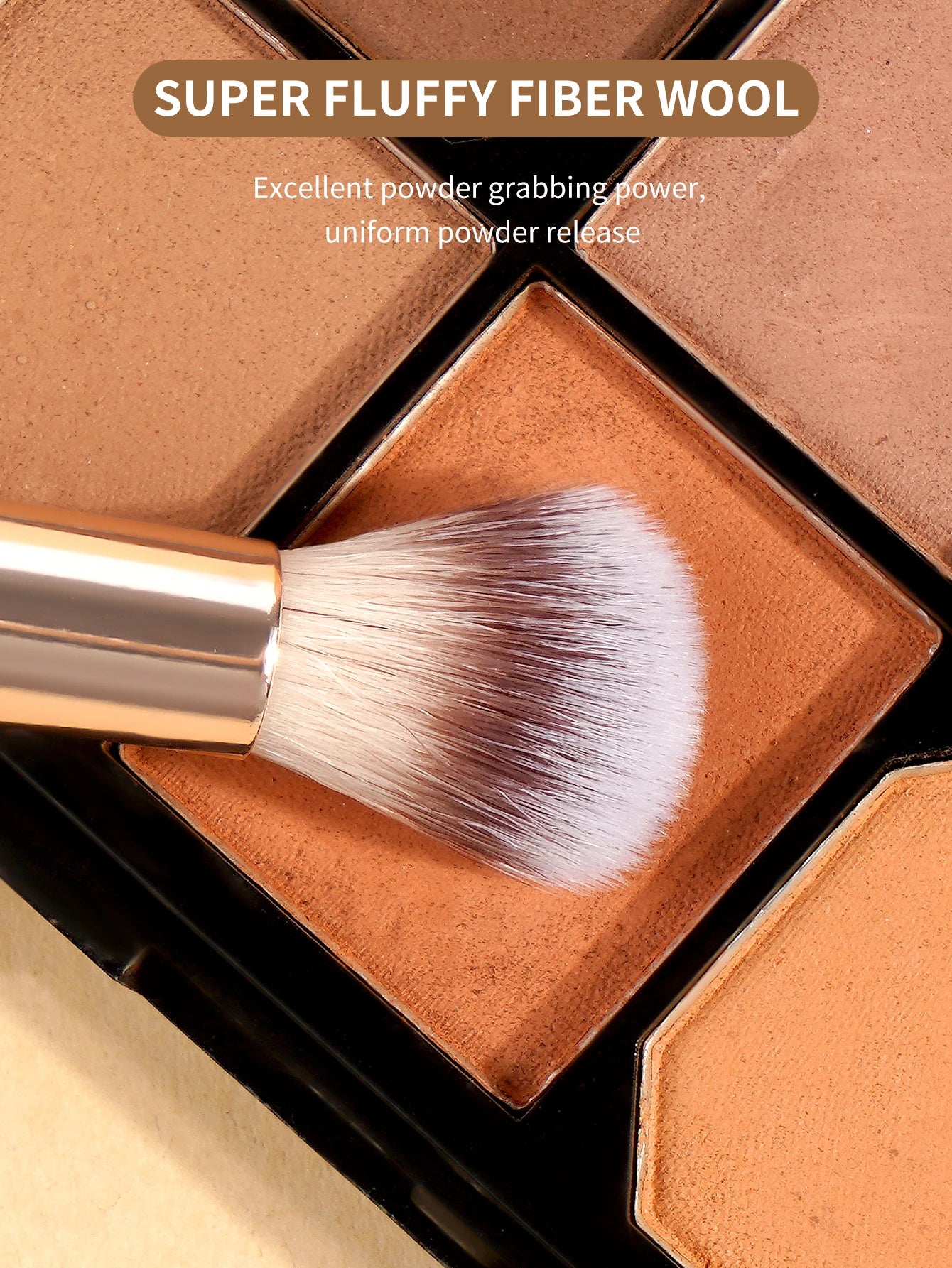 Ensemble de Pinceaux de Maquillage de Base – 4 Pièces avec Boîte