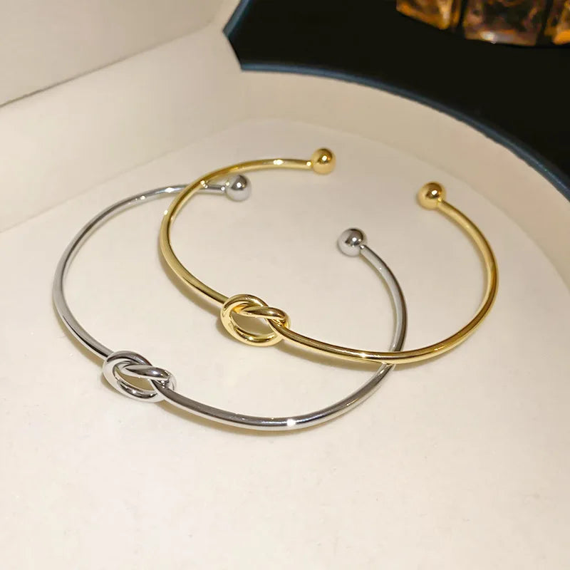 Bracelets Manchette Vintage en Acier Inoxydable