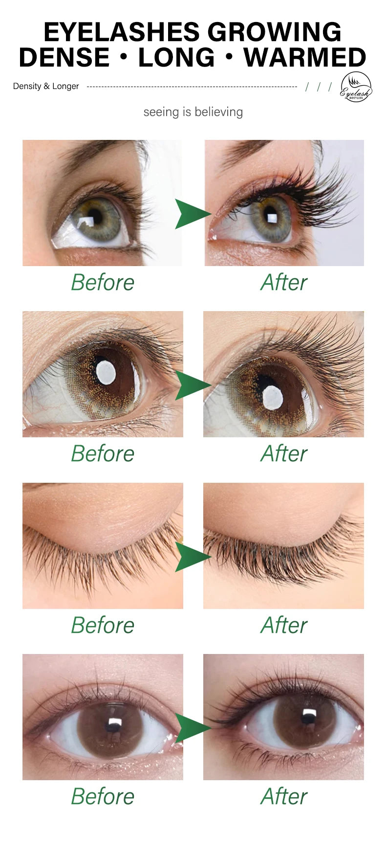 Sérum de Croissance Rapide des Cils – Naturel, Longs et Épais
