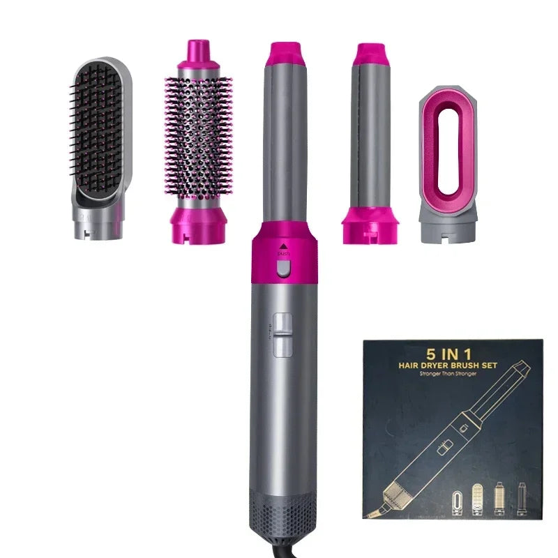 Brosse Coiffante & Sèche-Cheveux 5 en 1 – Outil de Coiffure Multifonction Professionnel