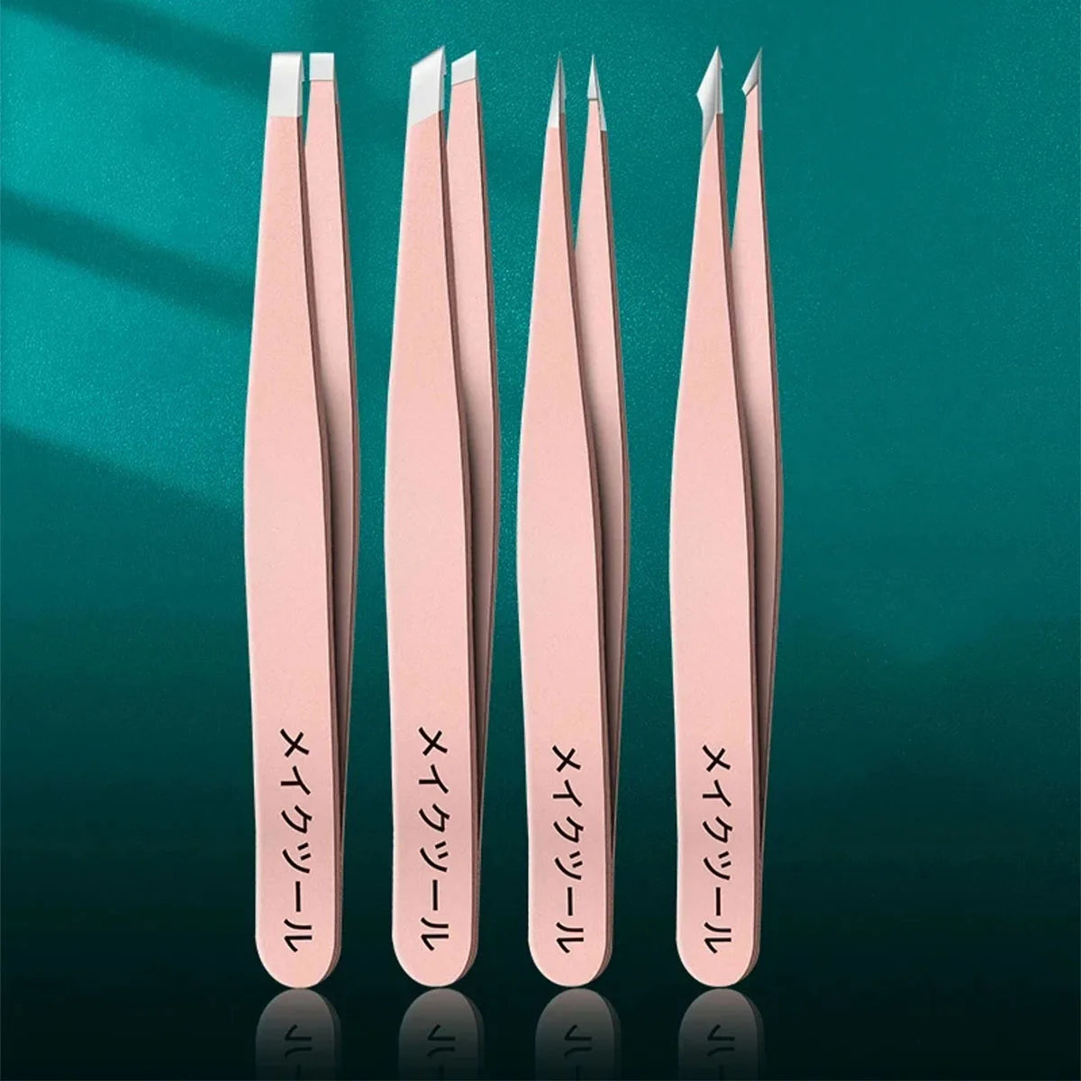 Ensemble de 4 Pinces à Précision – Sourcils, Cils & Moustaches