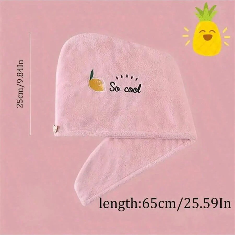 Bonnet de Séchage de Cheveux en Molleton de Corail – Absorbant et Rapide