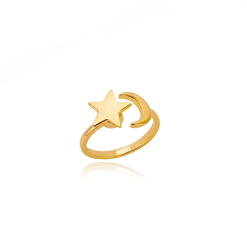Bague Spinner Trèfle de Luxe – Anti-Stress Couleur Or 18K