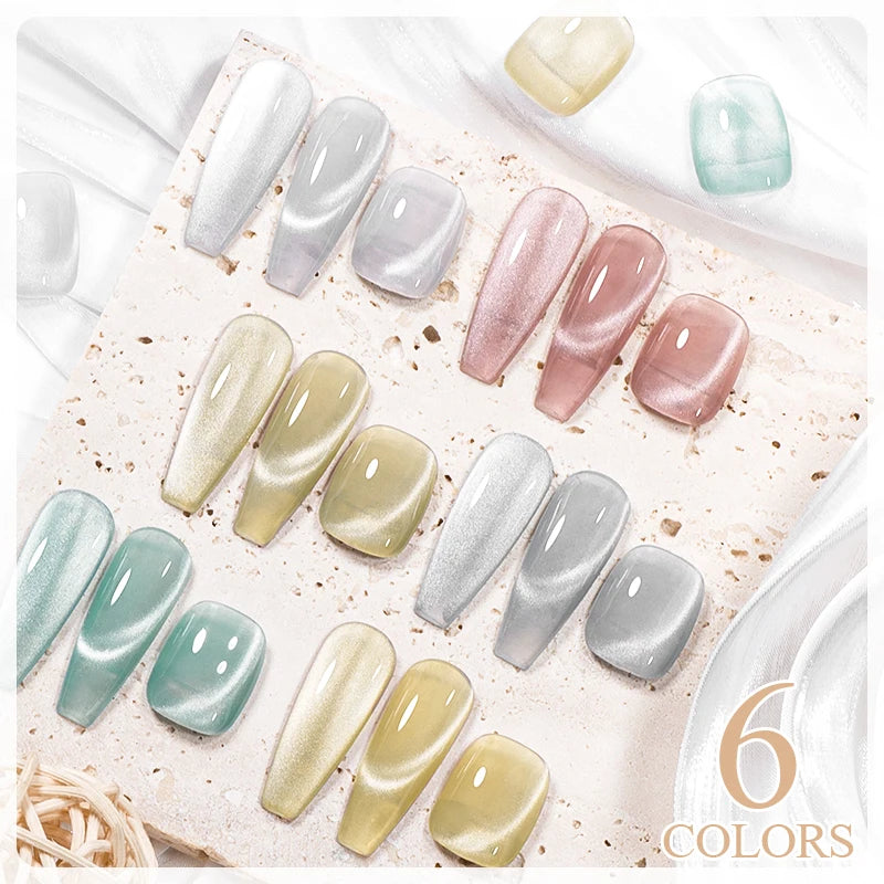 Vernis à Ongles Gel UV/LED à effet Magnétique, Effet Œil de Chat 7ml