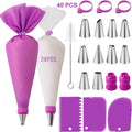 Kit de Décoration de Gâteaux – Poches à Douille et Embouts en Silicone Réutilisables