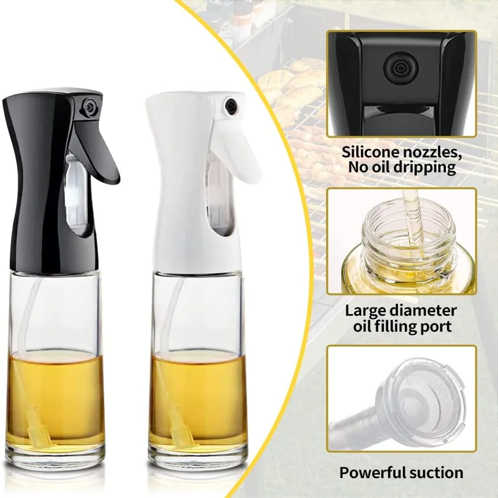 Spray d’Huile de Cuisson Réutilisable – Pulvérisateur Alimentaire 200 / 300 / 500 ml