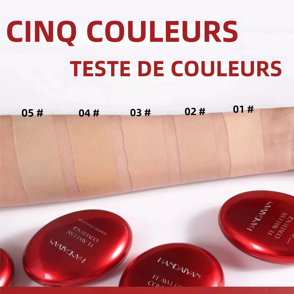 Fond de Teint Coréen à Coussin d’Air – Correcteur Hydratant et Naturel