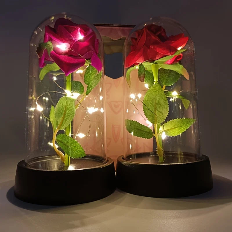 Rose Éternelle Lumineuse LED – Cadeau Romantique & Décoration Élégante