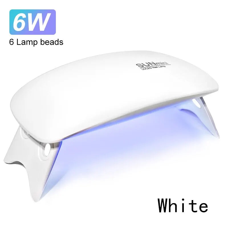 Mini Sèche-Ongles Portable 6W – Lampe LED UV de Manucure avec Câble USB