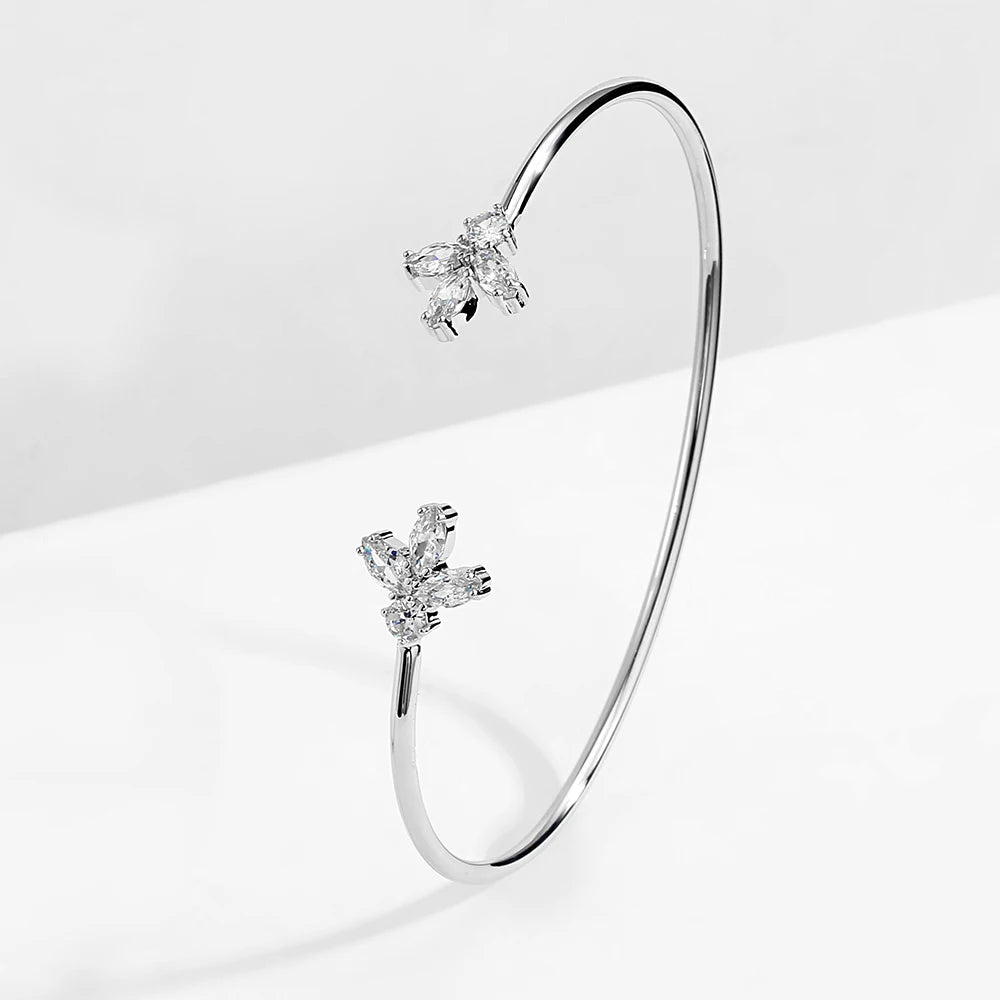 Bracelet Manchette Géométrique pour Femmes – Bijoux Mode Instagram en Zircone Cubique