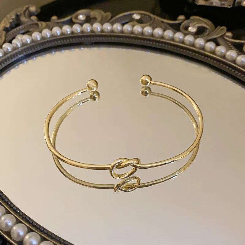 Bracelets Manchette Vintage en Acier Inoxydable