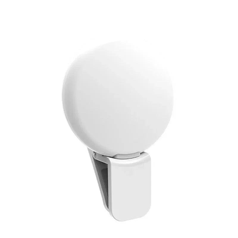 Anneau Lumineux LED, Mini pour Selfie – Rechargeable USB, 3 Niveaux de Luminosité