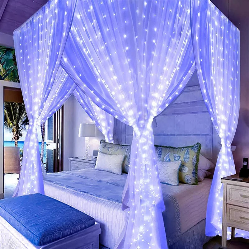 Rideau Lumineux LED à Fil de Cuivre – 8 Modes avec Télécommande USB