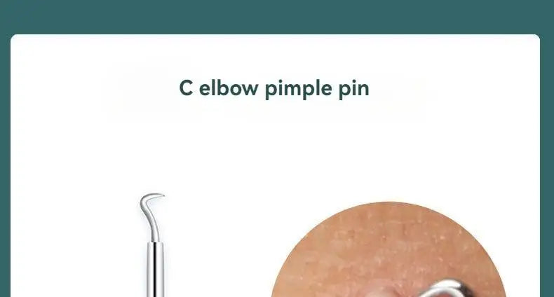 Kit D'Outils Pour Points Noirs, Nettoyant De Pores, Crochets Et Dissolvants De Boutons, Soins De La Peau, Non Parfumé, 4 Pièces/Ensemble