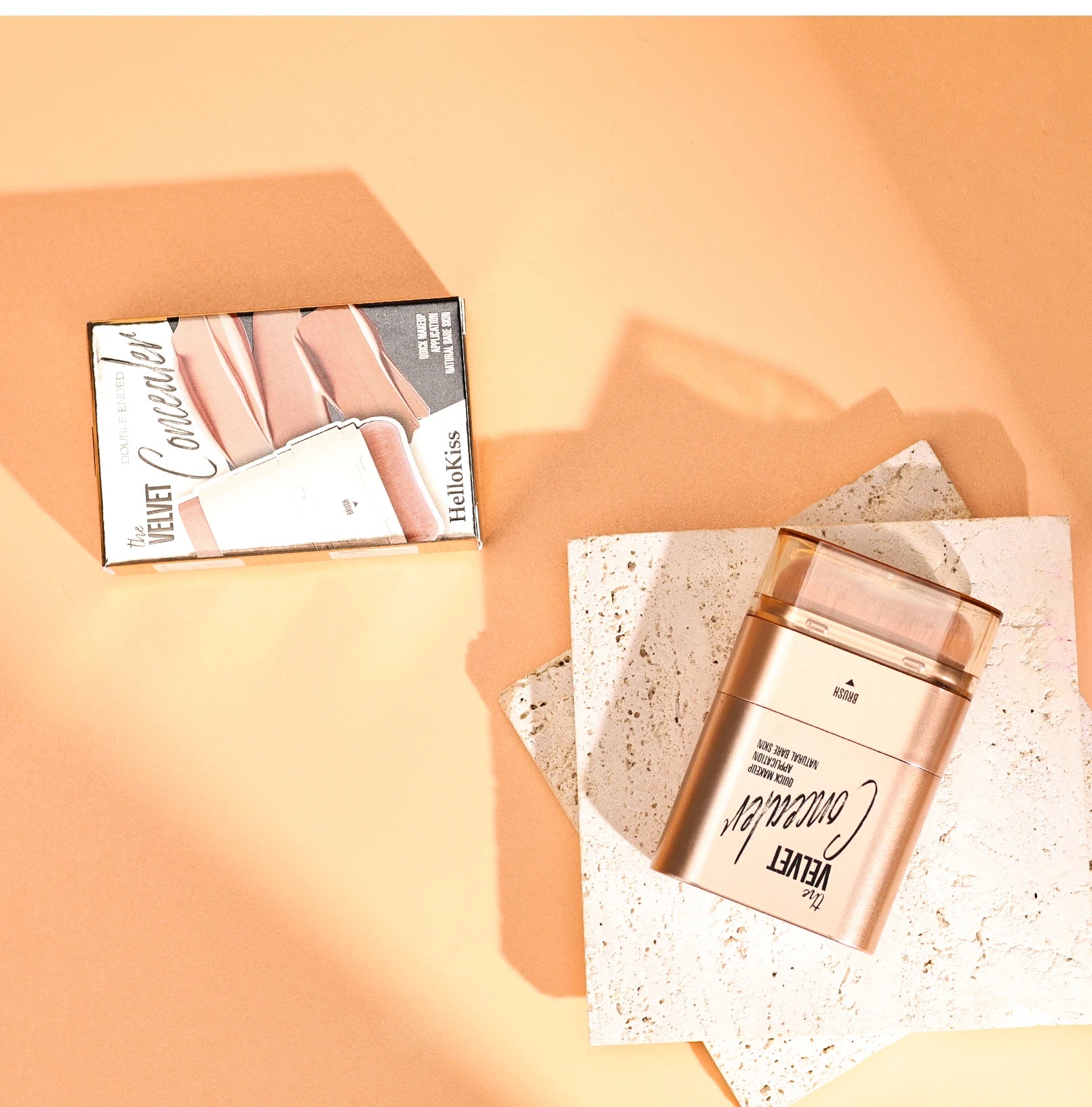 Bâton Correcteur & Fond de Teint 2 en 1 – Couvre-Cernes, Imperméable & Maquillage Impeccable