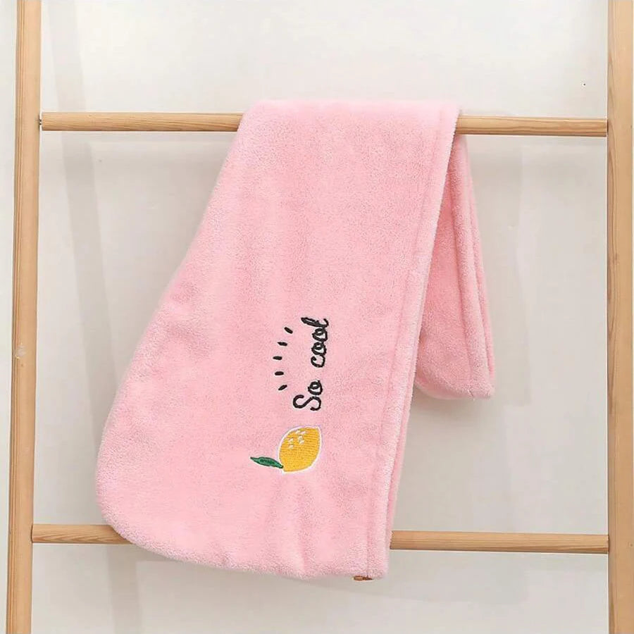 Bonnet de Séchage de Cheveux en Molleton de Corail – Absorbant et Rapide