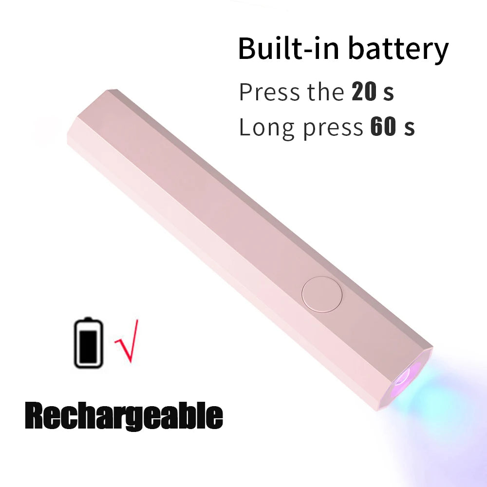 Lampe Sèche-Ongles UV/LED Portable Rechargeable par USB