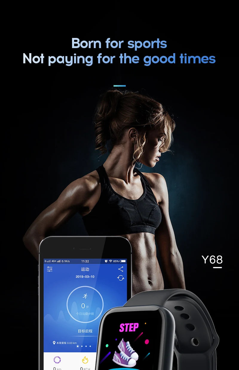 Montre Connectée Bluetooth Sport, Multi-usage – Homme & Femme