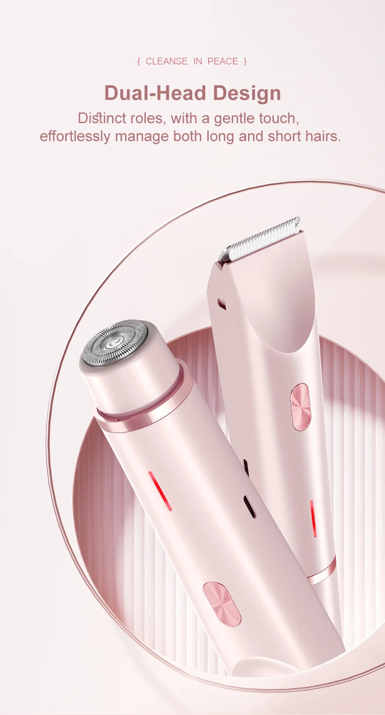 Épilateur et Rasoir Électrique Femme – Doux, Indolore & 2-en-1
