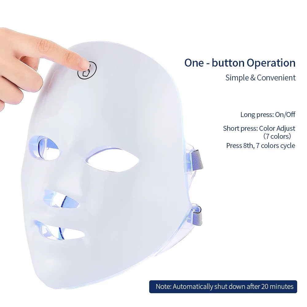 Masque LED Visage – Soin Réparateur et Rajeunissant