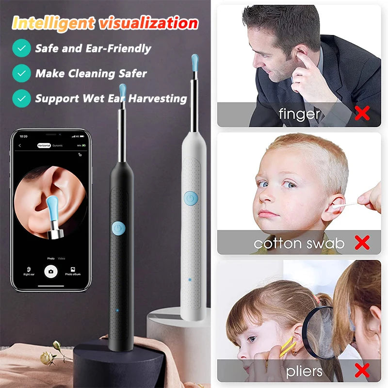 Nettoyeur Visuel de Cire d’Oreille avec Caméra – Kit de Soins Intelligent