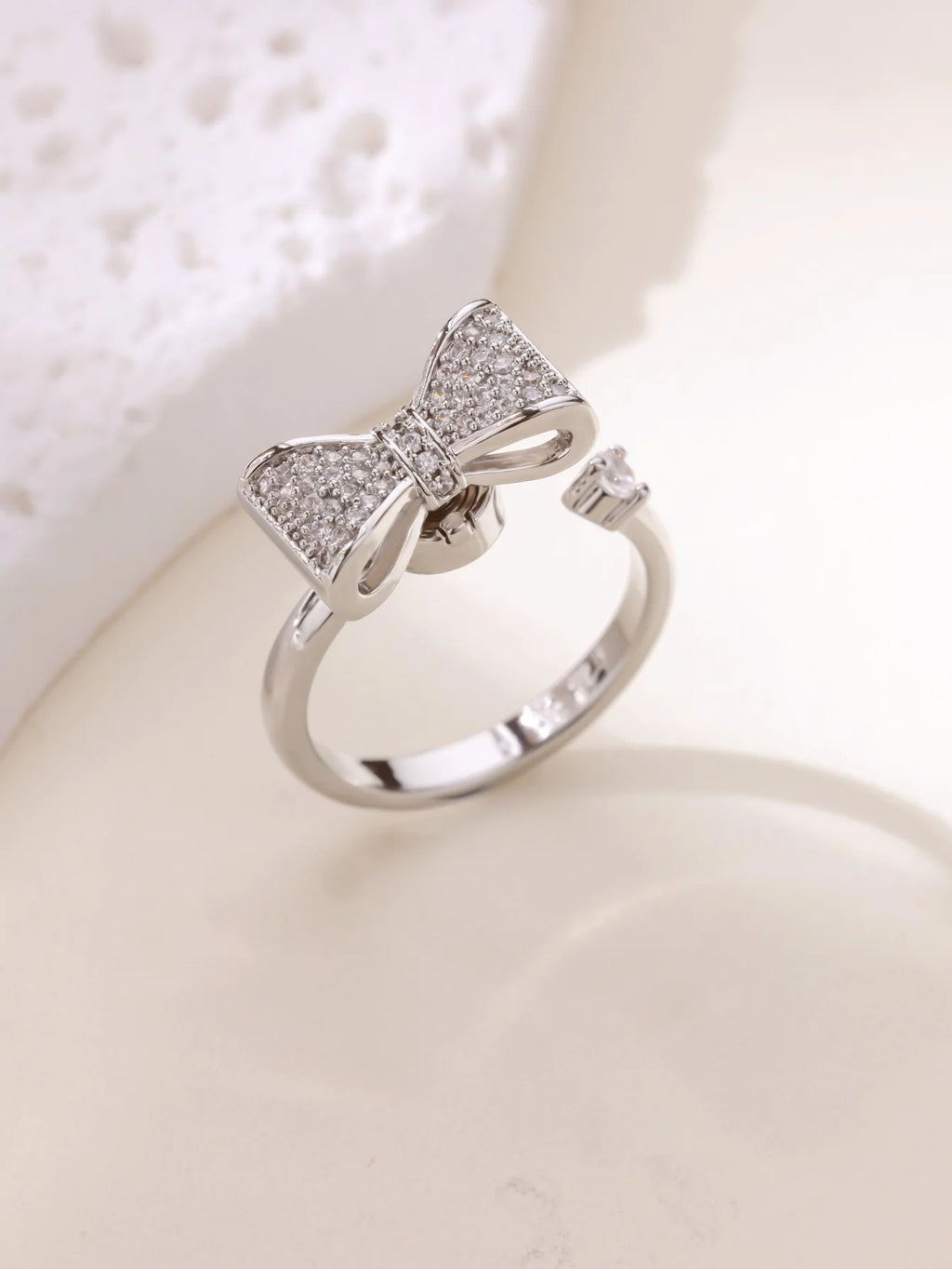 Bague Spinner Trèfle de Luxe – Anti-Stress Couleur Or 18K