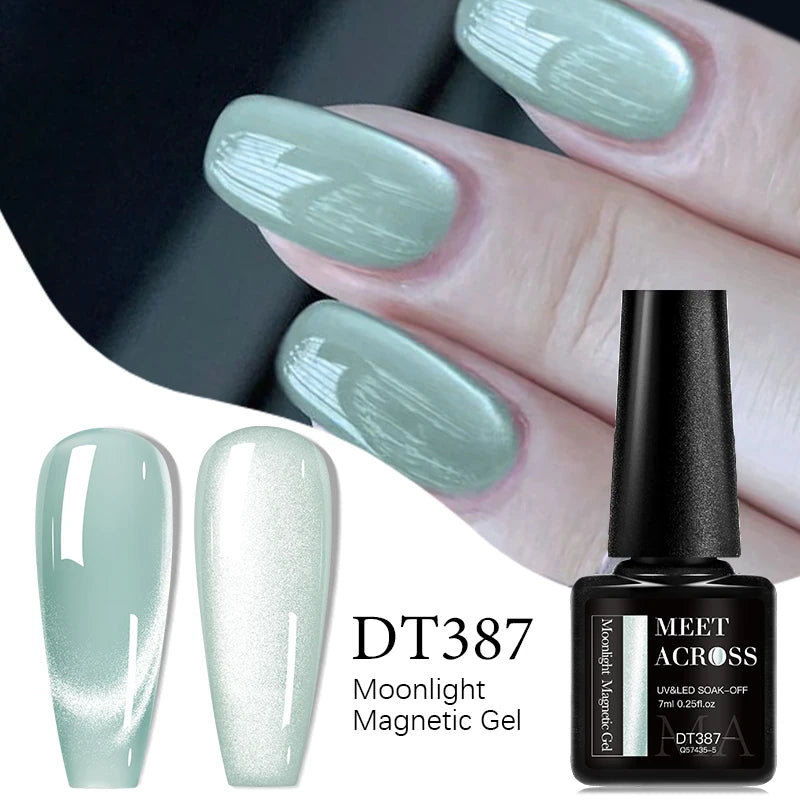 Vernis à Ongles Gel UV/LED à effet Magnétique, Effet Œil de Chat 7ml