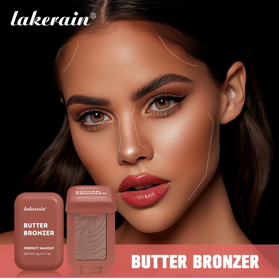 Bronzer & Highlighter Poudre – Contouring Effet Soleil Mat & Lumineux