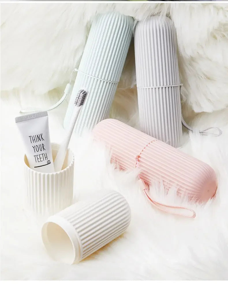 Boîte de Rangement Portable pour Brosse à Dents & Dentifrice