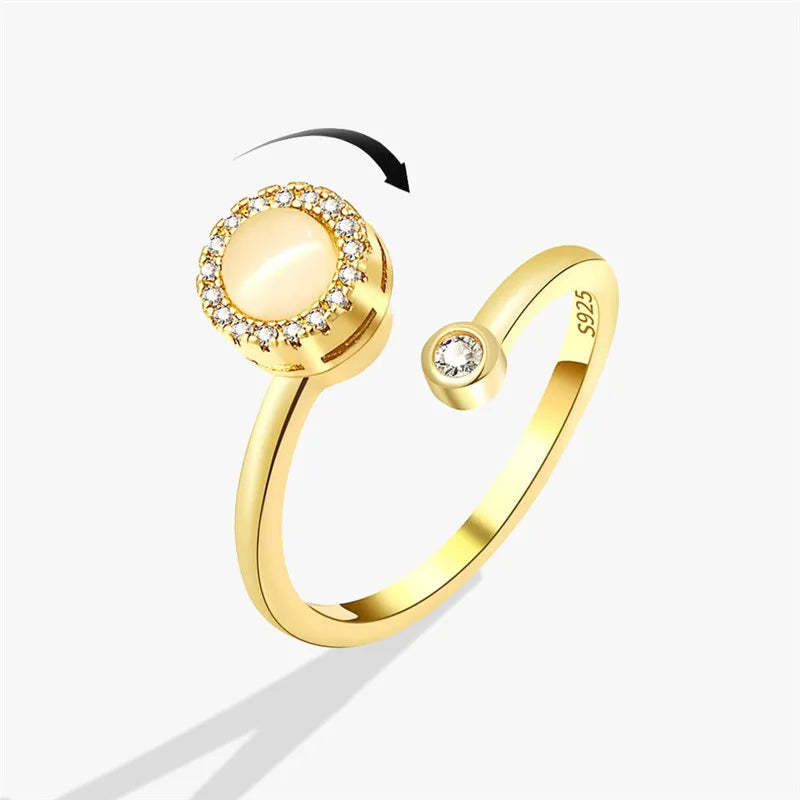 Bague Rotative Anti-Stress pour Femme, Multichoix, Bijoux Élégant