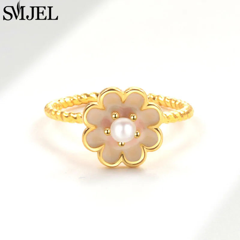 Bague Spinner en Cristal – Papillon & Tournesol, Bague Anti-Anxiété Rotative pour Femme, Bijoux Tendance