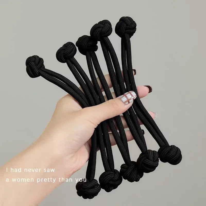 Attaches de Cheveux Elastiques Simples pour Femmes - Multicolors