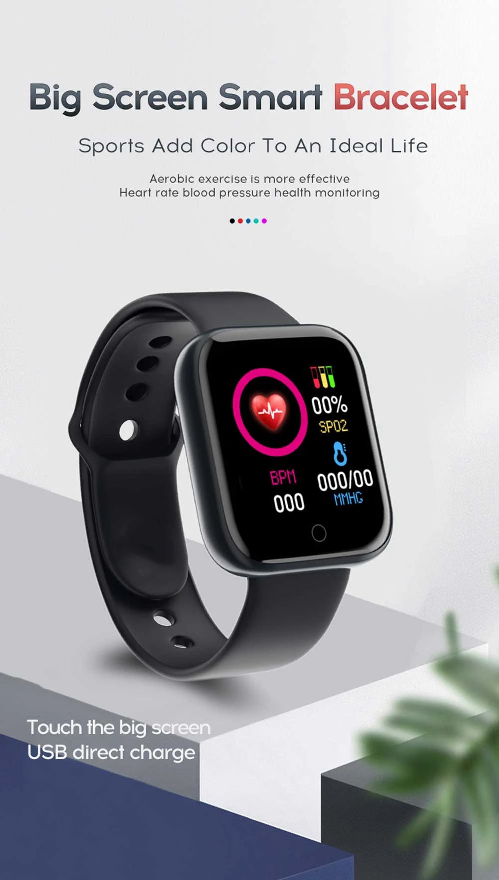 Montre Connectée Bluetooth Sport, Multi-usage – Homme & Femme