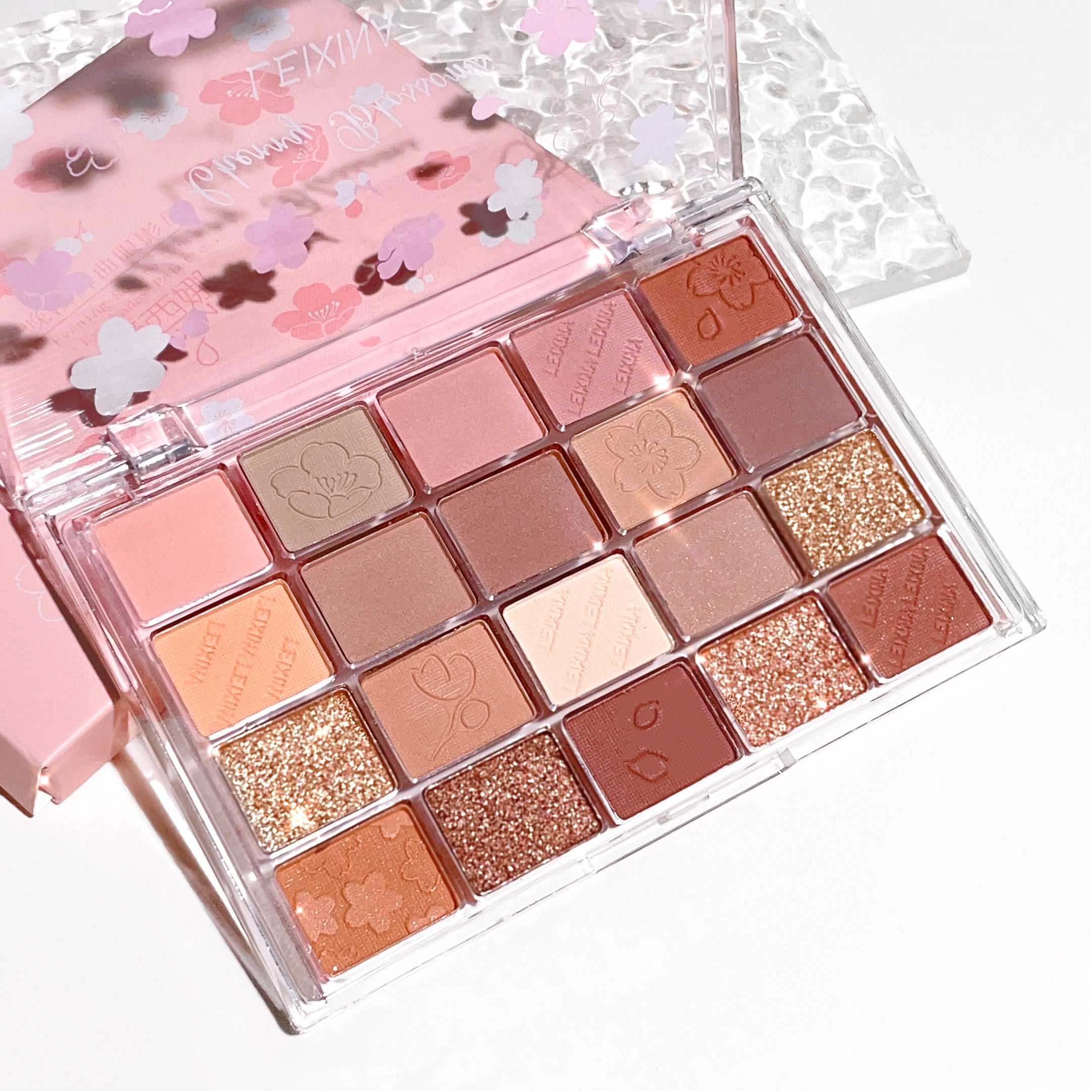 Plateau de Fard à Paupières 20 Couleurs – Maquillage Mat & Scintillant, Haute Pigmentation