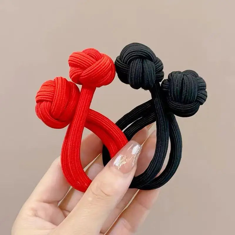 Attaches de Cheveux Elastiques Simples pour Femmes - Multicolors