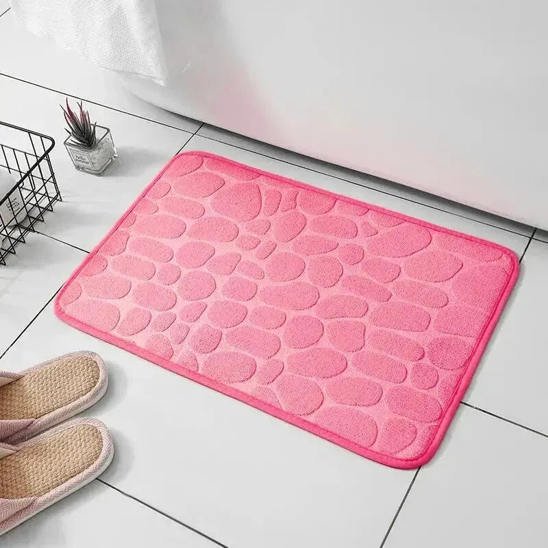 Tapis en Microfibre Gaufrée – Antidérapant pour Salle de Bain et Salon