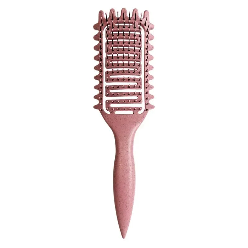 Brosse Définition de Boucles 3-en-1, un Outil Polyvalent Conçu pour Démêler, Définir et Styliser