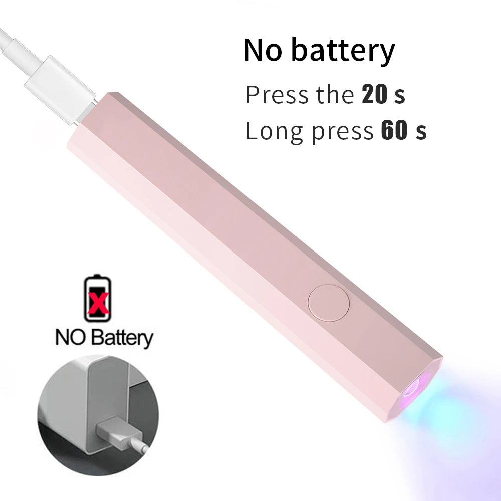 Lampe Sèche-Ongles UV/LED Portable Rechargeable par USB